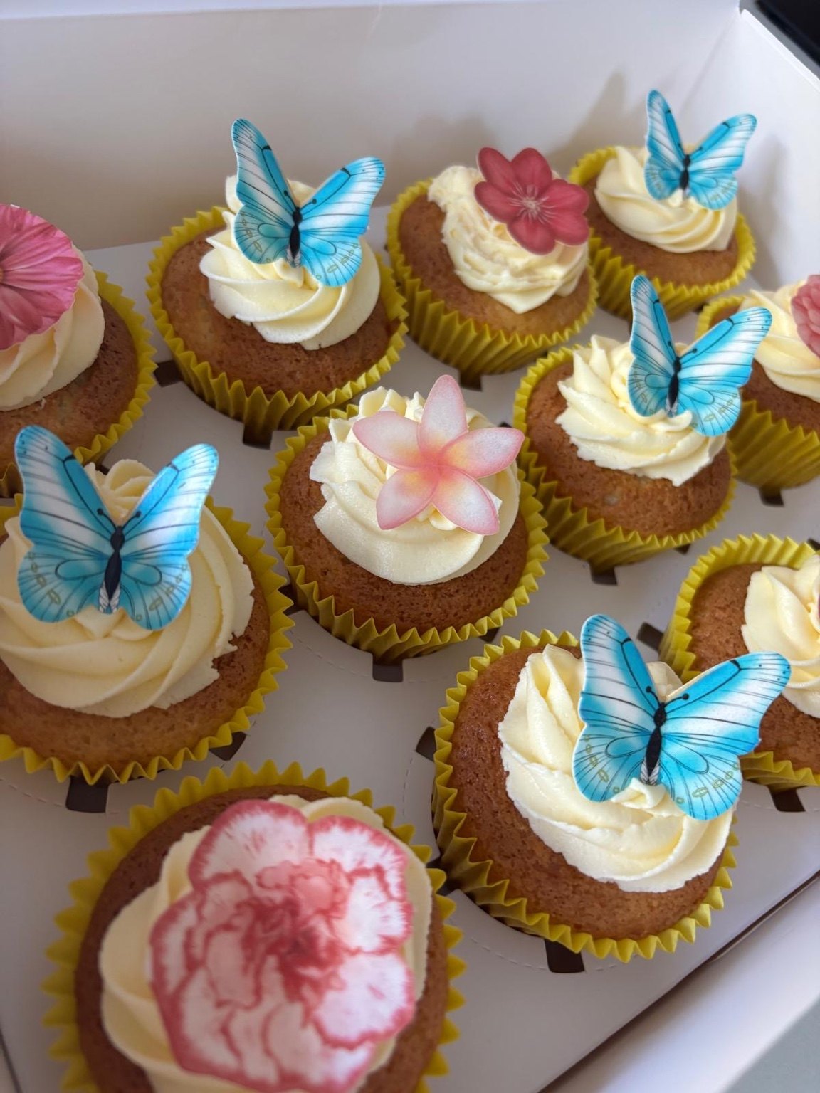 Butterfly cupcakes by SDL Catering